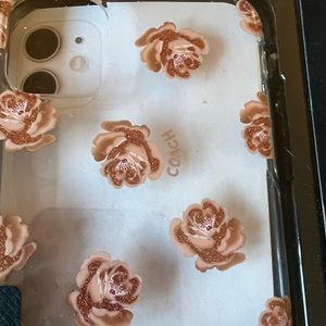 Coach iPhone 11 cover BRAND NEW Rose gold sparkle